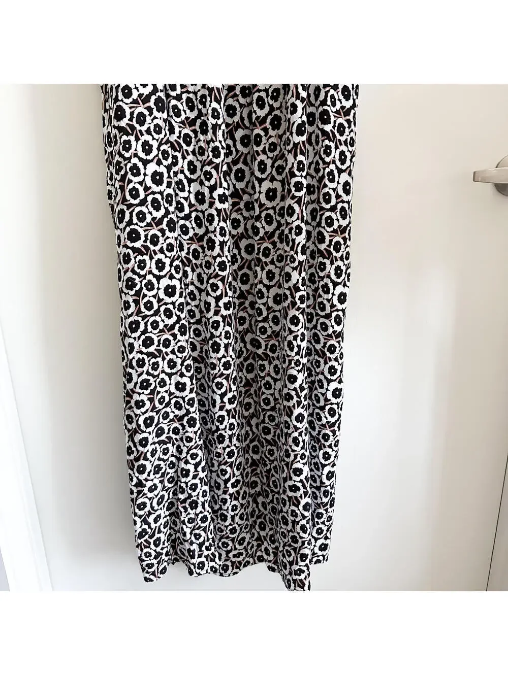 NWT DVF for Target Smocked Tie Strap Neutral Poppy Midi Dress XL‎